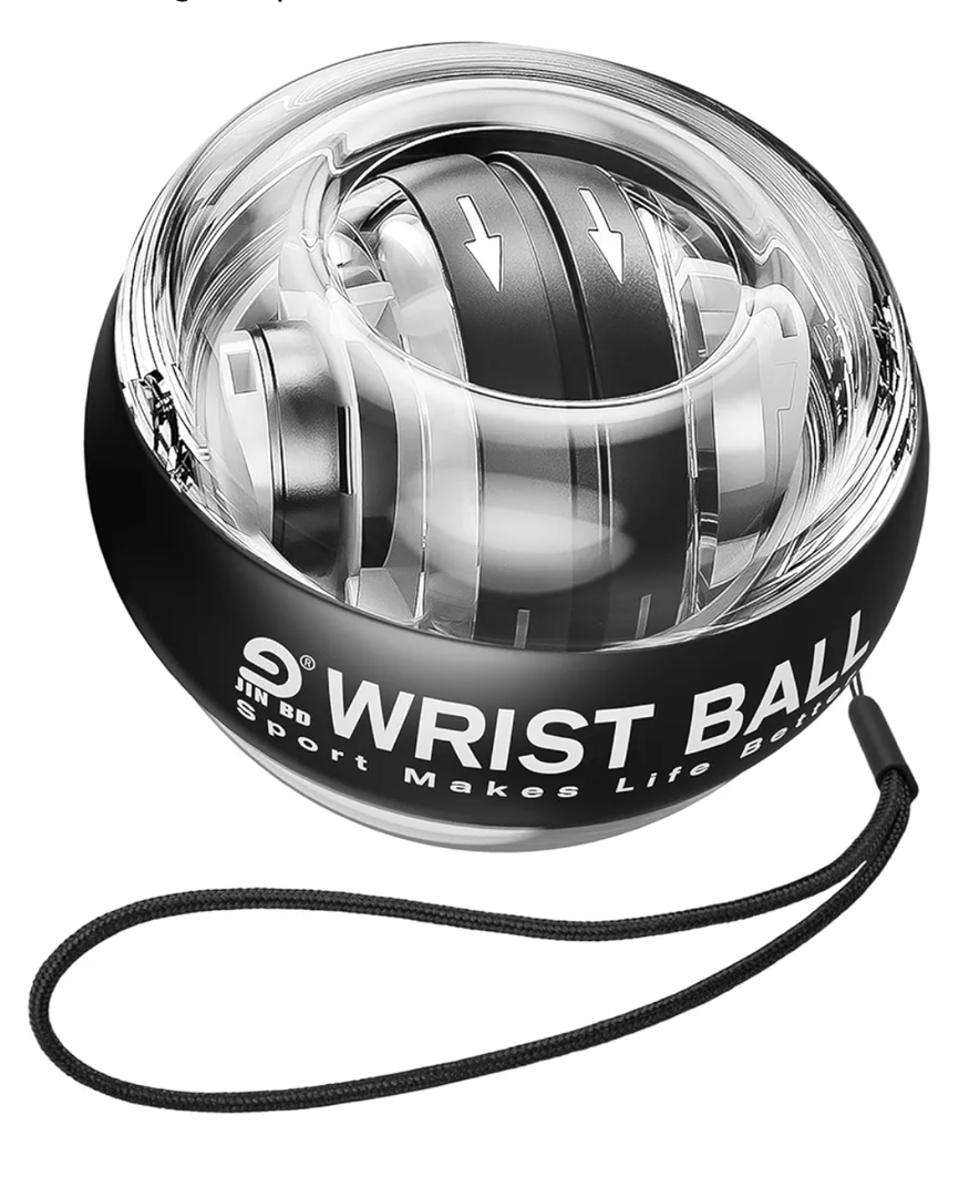 Wrist Trainer Ball Auto-Start Gyroscopic Forearm Exerciser Gyro Ball for Strengthen Arms, Fingers, Bones and Muscles