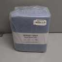 Great Bay Home Cotton Jersey Knit Twin Sheet Set - Ultra-Soft, Stretchy, Heathered Melange Sky Blue Bed Sheets - Cozy, Soft T-Shirt Sheet & Pillowcase Set