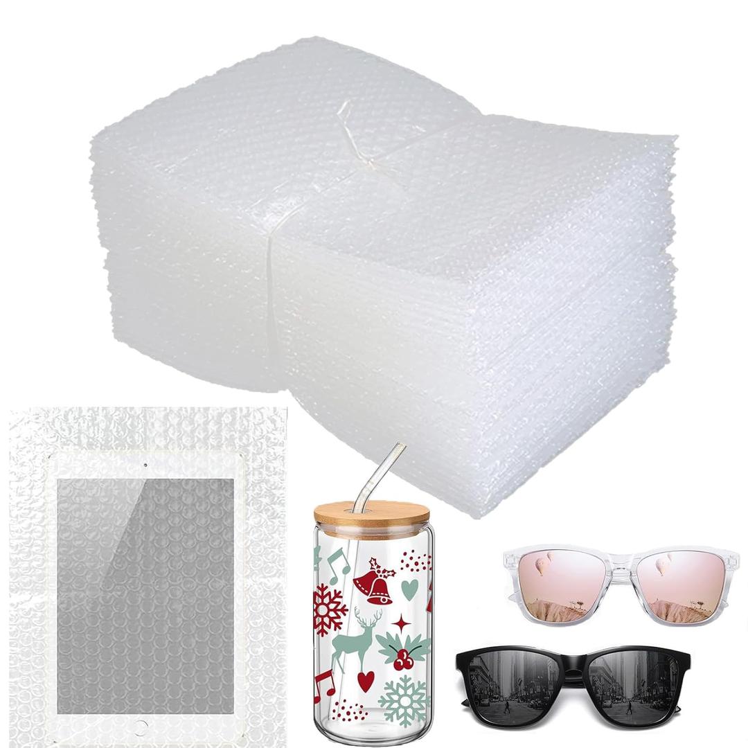 50Pcs Bubble Pouches Wrap,8”x10”Bubble Pouches for Shipping,Double Wall Bubble Cushioning Wrap out Bags for Mailing Packing,Moving and Storage Glass Fragile China Dishes Electronic Item