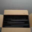 IRIS USA 5-Shelf Light Duty Plastic Storage Shelves, 250lb Capacity, 64"H x 24"W x 12"D, Medium Modular Shelving Unit Storage Organizer for Bathroom, Laundry, Garage & Home, Storage Rack - Black