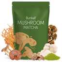 2 x Mushroom Matcha, Adaptogenic 6 Mushrooms Mix w/Japanese Matcha, Ceremonial Powder Blend with Lion's Mane, Reishi, Cordyceps & Shiitake for Energy, Focus & Immune Support, 30 Servings 1 Pack (EXP 07/01/27)