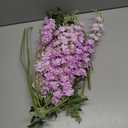 12 Pcs Delphinium Artificial Flowers, 33.5'' Long Stem Lifelike Faux Silk Flower Fake Look Real Bouquet for Tall Vase DIY Wedding Party Home Kitchen Arrangement Decor(Purple)