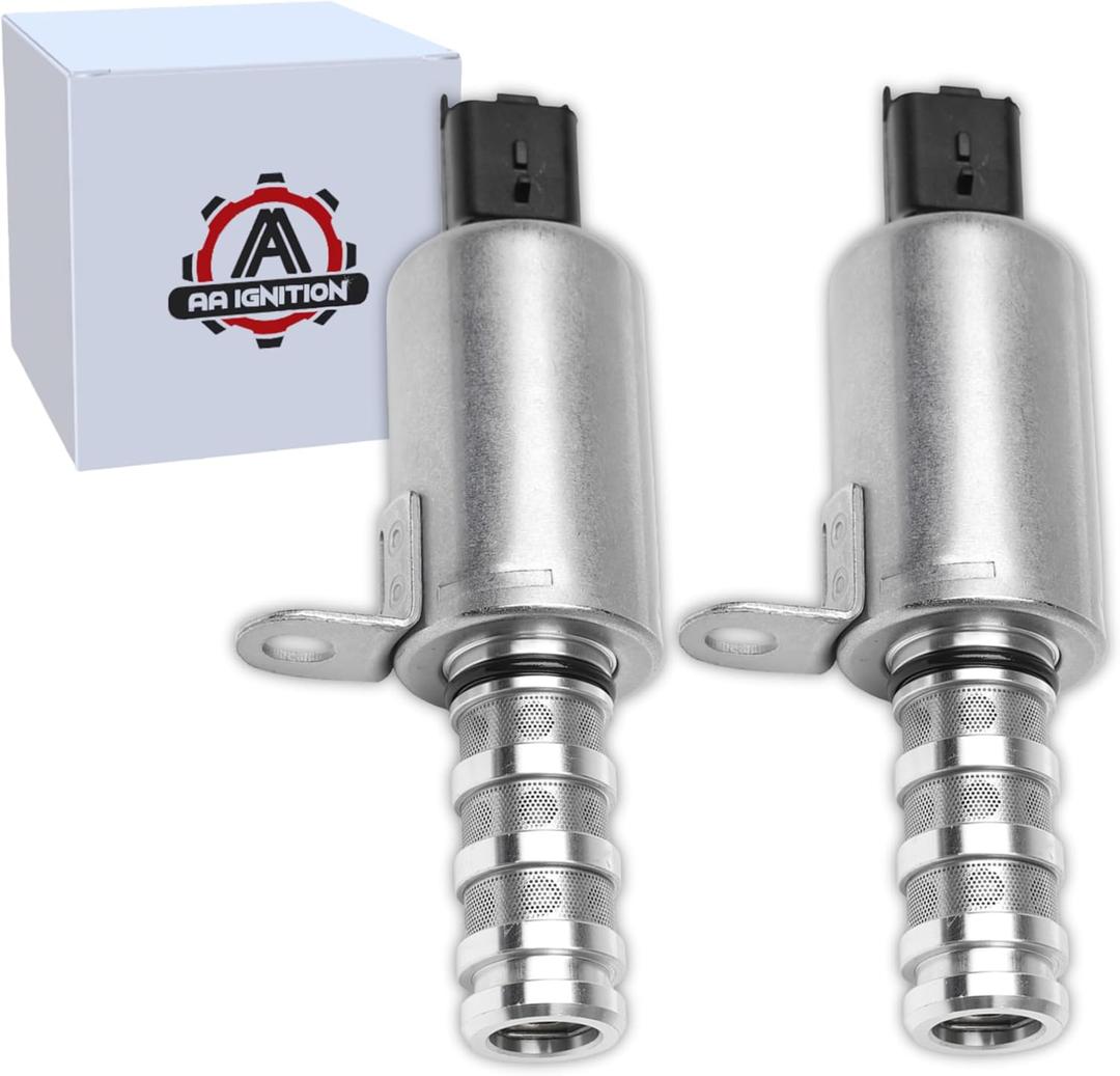 Variable Valve Timing VVT Solenoid Pack of 2 by AA Ignition - Compatible with Mini - Cooper, Countryman, Paceman - 11367566652, 11367604292, 11367587760, 917-243 - Intake Exhaust Camshaft Position