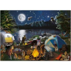 QUOKKA Jigsaw Puzzles 1000 Pieces for Adults - Campfire Activity for Kids Ages 8-12 and Up - Colourful Game Toy for Family