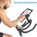 Treadmill Tablet Ipad Holder Bike Handlebar Mount Clamp for Stationary Bicycle Elliptical Spin Bike Peloton Stroller for 4-13" Devices, iPad Pro 12.9, Air, Mini, Galaxy Tabs, iPhone