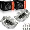 A-Premium Disc Brake Caliper Assembly with Bracket Compatible with Select Ford Models - For F-250 Super Duty/F-350 Super Duty 2005-2012 - Front Driver and Passenger, 2-PC Set