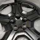 17 Inch Gloss Black ABS Hubcaps for 20132025 Ford Escape S Base, Fits 17-inch OEM Steel Wheels CJ5Z-1015-A & LJ6Z-1015-A, OEM Replacement GJ5Z-1130-A, Bolt-on Wheel Covers, 4-Pack