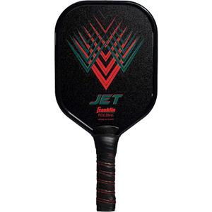 Franklin Sports Pickleball Paddle - Titus + Jet Aluminum Plated Paddles - USA Pickleball (USAPA) Approved Paddle (Red)