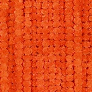 5 Pcs- 5 Feet Long Marigold Garland Bulk Indian/American Wedding Party Mantel Decoration Decorations for Altar Faux Flower Garlands Diwali, Spring Bush Floral Party (Dark Orange)