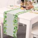 5 x St. Patrick's Day Table Runner - Shamrocks Table Runner Seasonal Spring Holiday St. Patrick's Day Party Kitchen Dining Table Decor 13 x 72 Inch
