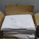 10-Pack White Round Tablecloths, 90 Inches, Stain-Resistant Polyester for 4-5 Ft Round Tables - Washable Table Covers for Weddings, Banquets, Birthday, Parties, Events