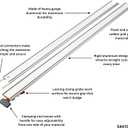 BORA NGX Clamp Edge Saw Guide 100 Inch - Circular Saw Track Guide Rail for Straight Cuts, Aluminum Skill Saw Guide with T-Track, Cutting Guide for Circular Saw 544100