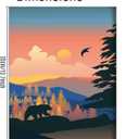 cupmod 6 Packs Paint by Number for Adults Beginners,National Park Painting by Number Kits on Canvas Without Frame,Lanscape Craft Arts for Home Wall Decor (MT11027-MT11032)