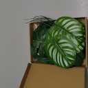 Jungle Party Decorations, 78 Pieces 8 Kinds Artificial Palm Leaves Green Tropical Leaves with Stems Jungle Leaves Decorations Palm for Hawaiian Luau Party Jungle Beach Table