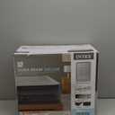 Intex 64417ED 22in Queen Dura-Beam Comfort Plush High-Rise Inflatable Air Mattress with Built in Pump for Travel and Camping, 600lb Weight Capacity (Grey)