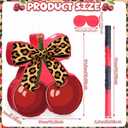 VioraWhite Cherry Leopard Print Piata Set Cherry Cheetah Piata Game with Blindfold Hitting Stick Cheetah Print Red Black Party Theme Decoration for Bachelorette Jungle Animals Women Party Supplies