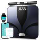 Posture Scale for Body Weight and Fat, Digital Bathroom Scale BMI Weighing Bluetooth Body Fat Scale, 8 Electrode Smart Body Fat Scale, Full Body Composition Analyzer with Voice Prompt
