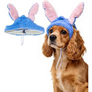 2 x Blue Ears Headband for Dogs, Cute Halloween Headwear Headpiece Hat Pet Costume Accessories Party Supplies (Small)