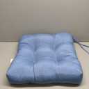 Greendale Home Fashions Outdoor Square Tufted Dining Seat Cushion, Set of 1, Blue Heather