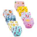 Potty Training Underwear for Girls, Toddler Learning Designs Training Pants(8 Packs, Multi-Colored, 3-4T, M)