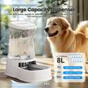 Automatic Dog Water Dispenser, Stainless Steel Bowls Feeder, 100% BPA-Free