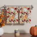 XCHI Fall Pumpkin Football Color Malpe Leaves Dish Towels 18x26 Inch Hand Kitchen Towels Dishcloth Home Decorations Set of 2