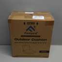 Favoyard Outdoor Seat Cushion Set 19 x 19 Inch Waterproof & Fade Resistant Patio Furniture Cushions with Removable Cover Deep Seat & Back Cushion with Handle and Adjustable Straps for Chair Sofa Couch (Beige)