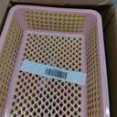 Aodaer 36 Pack Classroom Storage Baskets Bins Back to School Supplies Plastic Desktop Storage Tray 13.5 x 10 x 3 Inch Stackable Organizer Baskets Colorful Organizer Trays for Classroom Office Decor
