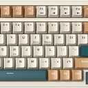 Qisan Wireless/Wired Mechanical Keyboard, Triple Mode 2.4G/USB-C/BT Wireless Gaming Keyboard, 100 Keys (98%) US Layout Brown Switch Rechargeable RGB Backlit Keyboards | Brown Combo