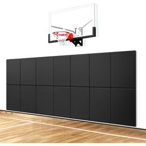 Gym Wall Padding - 2" Thick Foam mats Anti Collision wall Padding for Kids Playroom, Home Gyms, Basement & Sports Facilities, Martial Arts Trainin(Base Pads), 72"L x 24"W x 2"H
