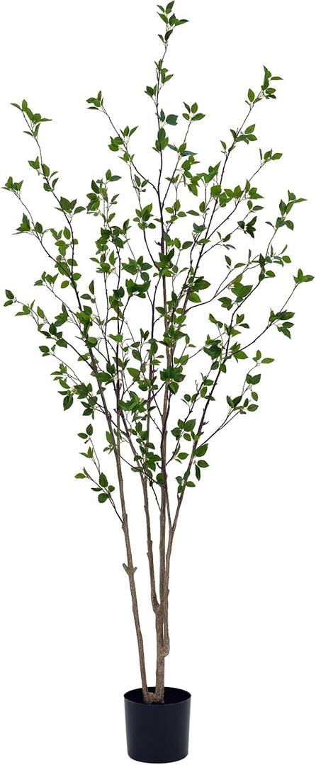 7ft Artificial Citrus Tree Minimalist Faux Tree for Indoor Dcor, Fake Critus Tree Perfect for Home, Office, Living Room, Bedroom & Porch