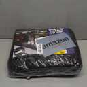 URPOWER Dog Car Seat Cover for Pets 100% Waterproof Seat Cover Hammock 600D Heavy Duty Scratch Proof Nonslip Durable Soft Back Seat Covers for Cars Trucks and SUVs (Standard - 54" Length, A-Black with Orange)