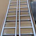 BHG Vintage Multifunctional Folding Bookshelf, No-Assembly Plant Stand Storage Rack Shelves for Home Office (White, 5-Tier)