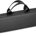 Hard Travel Case Storage Bag for Hair Straightener Hairdryer Portable Protective Case (Black, Small)