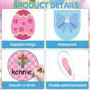 2 x Easter Cross Bulletin Board Set Easter Christian Bunny Bulletin Board Decorations Spring Jesus Paper Cutouts with Name Tags for Classroom Sunday School Church Decor