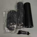 CIRCLE JOY Electric Rechargeable Salt and Pepper Grinder Set Top-Refill Automatic Pepper Mill Grinder with Charging Base, Adjustable Coarseness, Easy Filling Larger Capacity with Led for Home Kitchen