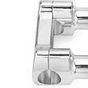 Wsays Chrome 2 inch Riser 1.25" Top Cover Handlebar Clamp Kit Compatible with Harley Touring Dyna Softail Sport Glide, FXDR, FXDRS, Fat Bob, Fat Boy 2018UP