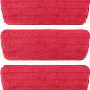 TreeLen 3 Packs Microfiber Mop Pads Spray Mop Replacement Heads Wet/Dry Floor Cleaning Refill Mop Pads Compatible with Rubbermaid Reveal,Swiffer PowerMop Refill,Libman