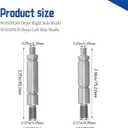 2 Set Dryer Roller Shaft Kit (Left & Right) for Whirlpool & Crosley - Replaces WPW10359269, W10359270, AP6020386, 1878660, 339489