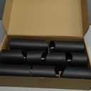 Flameless Candles with Remote, Battery Operated Flickering Flameless Candles, LED Candles with Timer 2/4/6/8H, with Realistic LED Candles Set of 9 (D3 x H 3" 4" 5" 6" 7") (Black)