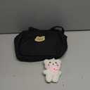 Lushandy Baby Diaper Bag Tote, Mom Bag Crossbody Diaper Bags Baby Travel Bags for Girl Pañaleras Para Bebe (Black, Small)