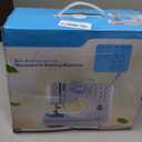 Portable Sewing Machine for Beginners, Mini Electric Sewing Machine with 12 Stitches 2 Speeds Foot Pedal, Dual Power Small Handheld Sewing Machine for Home Travel Easy to Use Blue Maquina de Coser