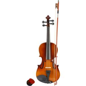Vasitelan 3/4 Violin for Beginners, Fiddle for Students and Enthusiasts, Acoustic Violin Kit with Case, Bow, Rosin & Manual (Brown)