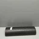 CanDo Black Composite High-Density Foam Rollers for Muscle Restoration Massage Therapy Sport Recovery and Physical Therapy 6" x 18" Half-Round