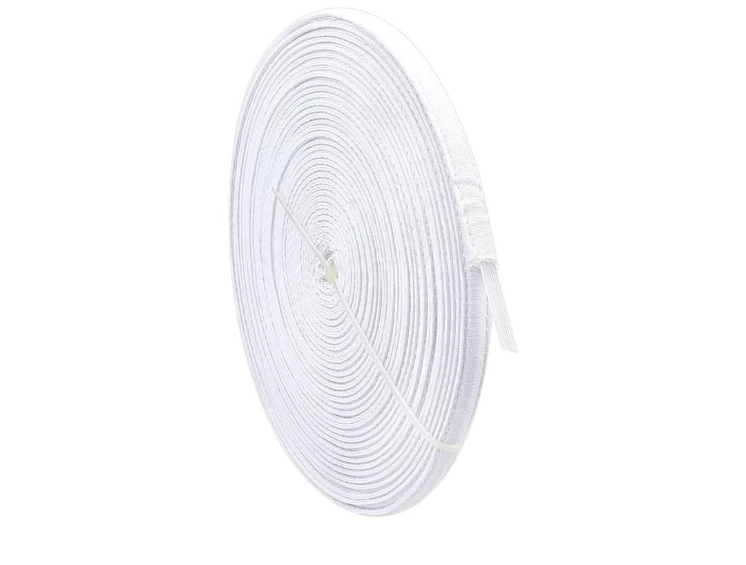 PandaHall Cotton Covered Boning for Sewing, 12 Yards 10mm Corset Boning Plastic Boning Poly Sewing Garment Accessories Bra Boning Tool for Corsets Bridal Gowns Evening Gowns Lingerie, Hats, White