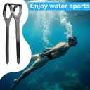 1Pcs Universal Silicone Replacement Scuba Mask Strap, Black Dive Mask Strap, Swimming Goggles Glasses Head Band Parts Accessories for Diving Swim Snorkel