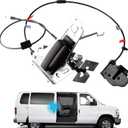 Sliding door Latch Assembly compatible for Ford E150 E250 E350 1992-2019 Econoline Van Right Passenger Sliding Door Lock Remove control