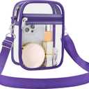 USPECLARE Clear Purse Stadium Transparent Messenger Bag Stadium Approved for Men and Women Clear CrossBody Bag
