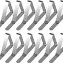 12 Pcs Picnic Tablecloth Clips for Outdoor Tables, Premium Table Cloth Clip Holders, Thick Picnic Table Clips for Dining Tables, Metal Table Cloth Holding Clip, Cover Clamps for Tablecloths HAHAYOO