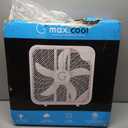 Genesis 20" Box Fan, 3 Settings, Max Cooling Technology, Carry Handle, White (G20BOX-WHT)